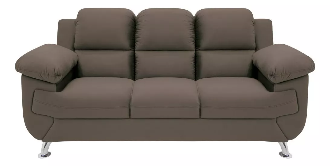 Sofá marrom confortável com design moderno e acolhedor, ideal para qualquer sala de estar. Descubra os melhores sofás para sua casa.