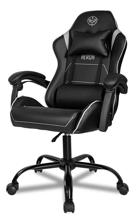 Cadeira gamer heron com design esportivo, ideal para conforto durante longas horas de trabalho ou jogos. Conheça as melhores cadeiras ergonômicas!
