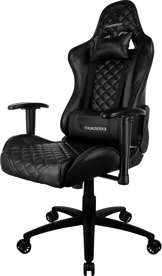 Conheça as melhores cadeiras gamer para garantir conforto e bem-estar durante o trabalho ou jogos, como a cadeira ThunderX3.