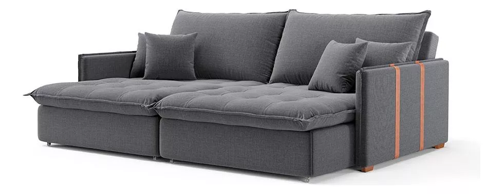 Sofá estilo moderno, ideal para salas de estar, oferecendo conforto e elegância, sendo uma das melhores opções de sofás para decoração.