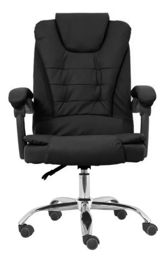 Cadeira ergonômica preta com design moderno, ideal para conforto e produtividade em longas jornadas de trabalho, uma das melhores opções no mercado.