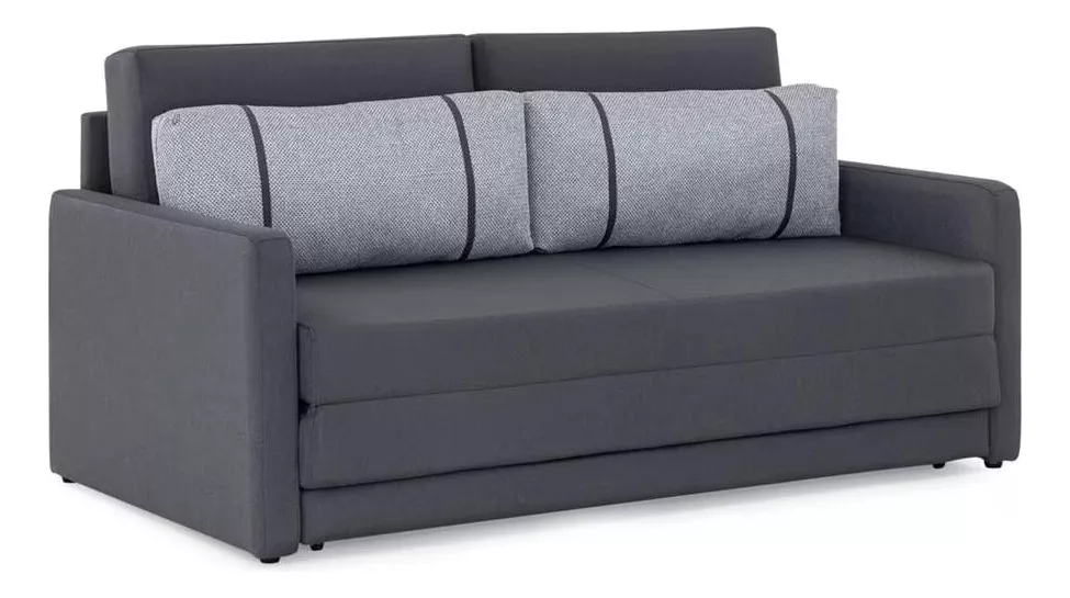 Sofá Cama moderno e confortável em tons escuros, ideal para salas de estar. Descubra os melhores sofás para sua casa.