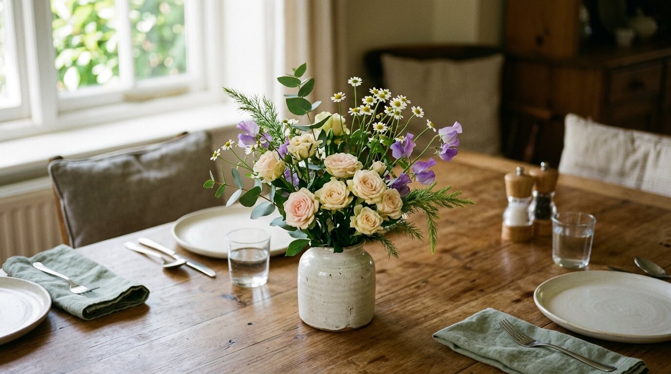 Como Fazer Arranjo de Flores para Mesa de Jantar Perfeito